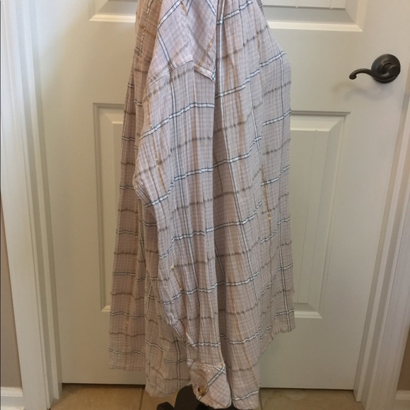 🆕 Free People Break my Stride blouse sm sugar red - Picture 8 of 8